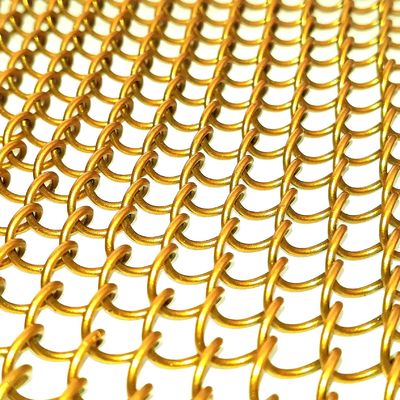 9mm Wire Pitch Metal Coil Drapery dla dostosowanych wymagań szerokości
