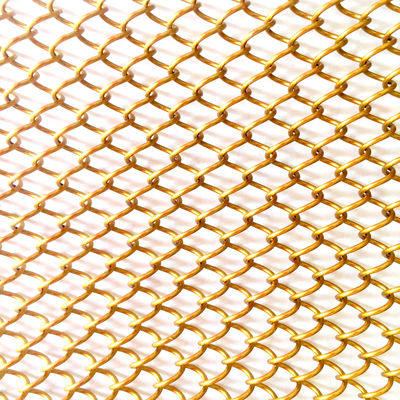9mm Wire Pitch Metal Coil Drapery dla dostosowanych wymagań szerokości