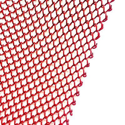 Zindywidualizowana draperia metalowa 1,1 kg/m2 Waga i wielkość otworu dostosowane do wydajności