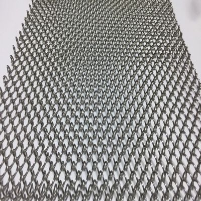 Dekoracja wnętrza 80% otwarty obszar metalowy zwojowy draperia z dostosowaną długość i 9 mm drutu pitch Certyfikacja ISO9001
