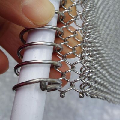 00,5-2 mm grubość Brązowe zwoje metalowe do kurtyny okrągłego okna