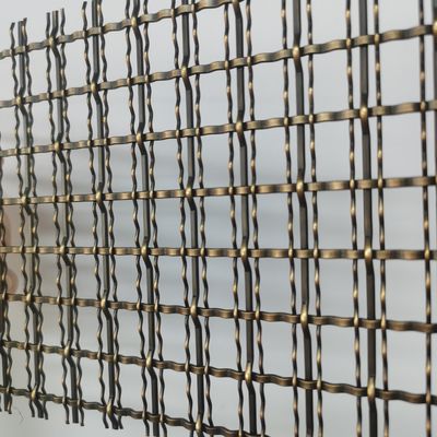 Odporna na korozję brązowa sieć z włókien włókienniczych ze stali nierdzewnej