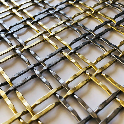 Wyrafinowana siatka metalowa z stali nierdzewnej, grubość siatki 3,3 mm dla drzwi szaf