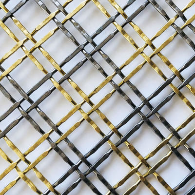 Wyrafinowana siatka metalowa z stali nierdzewnej, grubość siatki 3,3 mm dla drzwi szaf