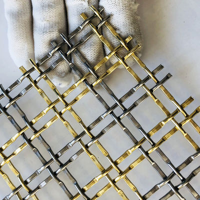 Wyrafinowana siatka metalowa z stali nierdzewnej, grubość siatki 3,3 mm dla drzwi szaf