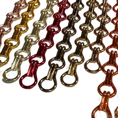 Wysokiej wydajności aluminium łańcuch link zasłona dostosowywalny 24 mm odległość łańcucha