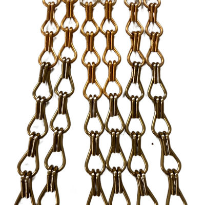 Łatwa instalacja Custom Chain Link Aluminium Chain Fly Screen Idealny do dostosowania wzorów zasłon