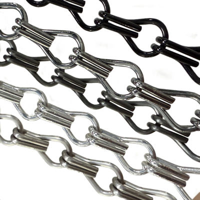 Łatwa instalacja Custom Chain Link Aluminium Chain Fly Screen Idealny do dostosowania wzorów zasłon
