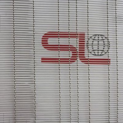 Sieć ze stali nierdzewnej Szkło laminowane Przestrzeń nowoczesna Dekoracyjne przegrody Ściany Sufity Akcenty ISO Niestandardowe cięcie