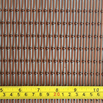 Czerwona miedź Kolor aluminiowy siatka drukowa średnica 1,5 mm/2 mm Panele ścienne do przegrody pomieszczeń wewnętrznych