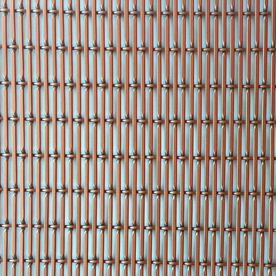 Czerwona miedź Kolor aluminiowy siatka drukowa średnica 1,5 mm/2 mm Panele ścienne do przegrody pomieszczeń wewnętrznych