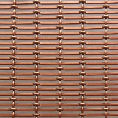 Czerwona miedź Kolor aluminiowy siatka drukowa średnica 1,5 mm/2 mm Panele ścienne do przegrody pomieszczeń wewnętrznych