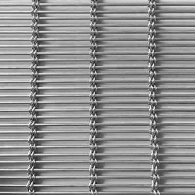 Dekoracyjny 3D ze stali nierdzewnej Woven Metal Mesh Screen For Artistic Ceiling Design Industrial Aesthetic
