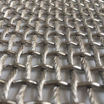 Plain Weave Architektoniczna sieć ze stali nierdzewnej 30m Długość dostosowany drut do fasady