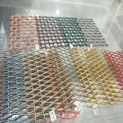 18 mm Warp Pitch Aluminium Dekoracyjne siatki drukowane do drzwi szaf