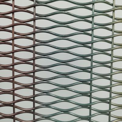 18 mm Warp Pitch Aluminium Dekoracyjne siatki drukowane do drzwi szaf