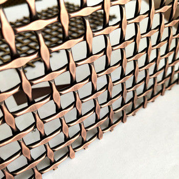 Płaska sieć 10mm dekoracyjna z płaską średnicą 1,5 × 3,5 mm i wagą 8,6 kg/m2
