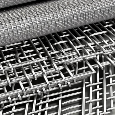 0,035 KG/M Architektoniczna siatka tkana z drutu ze stopu aluminium anodowanego