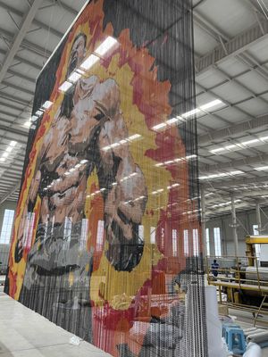 Wytrzymała i trwała aluminiowa siatka na muchy łańcuchowa, idealna do zakładów przetwórstwa spożywczego