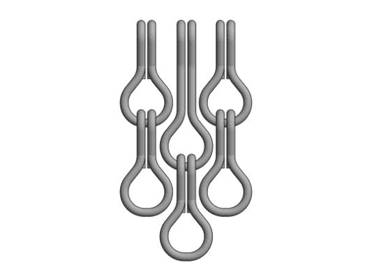 Moskitiera łańcuchowa aluminiowa o rozmiarze ogniwa 12x24mm z 60% otwartą powierzchnią i średnicą drutu 1,2mm dla skutecznej kontroli much