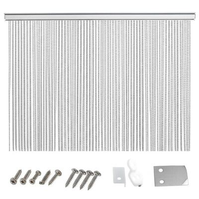 Moskitiera łańcuchowa aluminiowa o rozmiarze łańcucha 12x24mm, z 60% powierzchnią otwartą i średnicą drutu 1,2mm, do ochrony przed owadami