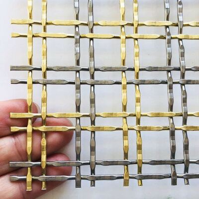 Panel z architektonicznej siatki ze stali nierdzewnej gatunku 316 z rozmiarem oczek od 5 mm do 50 mm do ciężkich zastosowań filtracyjnych i wzmacniających