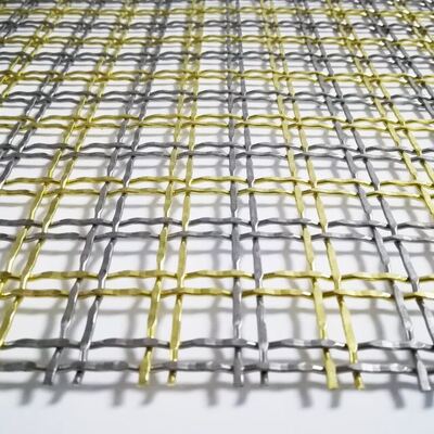 Panel z architektonicznej siatki ze stali nierdzewnej gatunku 316 z rozmiarem oczek od 5 mm do 50 mm do ciężkich zastosowań filtracyjnych i wzmacniających