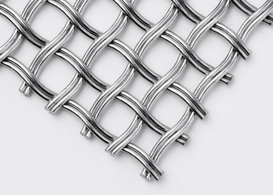 Siatka metalowa ze stali nierdzewnej o gładkim splocie do architektonicznej siatki drucianej