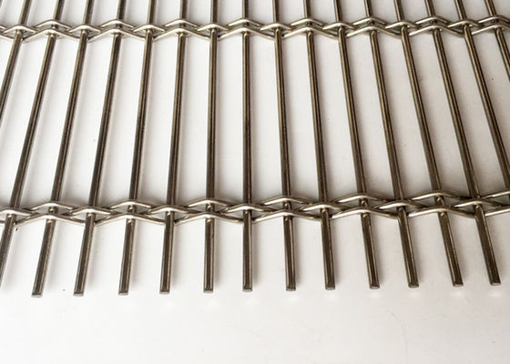 SS304 Płócienna metalowa dekoracyjna fasada zewnętrzna do architektonicznej siatki drucianej