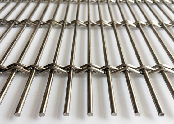 SS304 Płócienna metalowa dekoracyjna fasada zewnętrzna do architektonicznej siatki drucianej