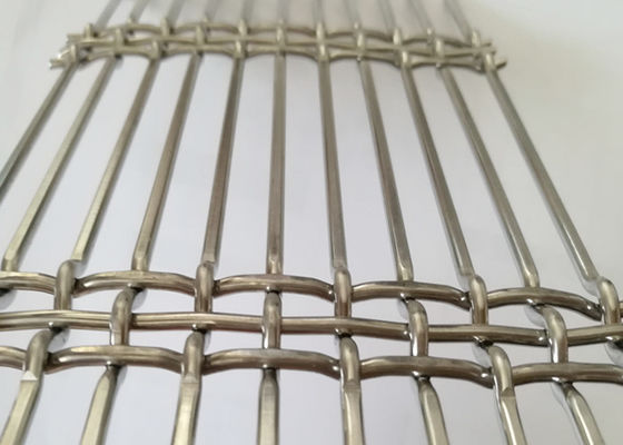 Dekoracyjna fasada architektoniczna tkana siatka druciana Ginning Weaving Elastyczność