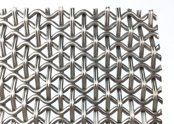 Połączenie prętów sprężynowych, tkana siatka techniczna, architektoniczna siatka druciana, nieregularny design