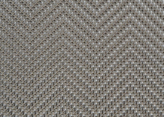 4,5 mm dziane architektoniczne panele z siatki drucianej Czystość Tytan