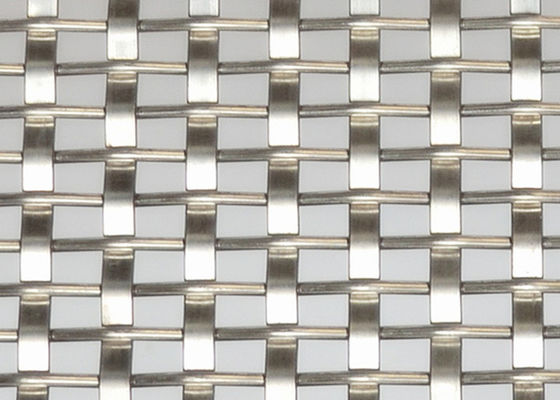 Naturalny kolor Weave Architectural Metal Mesh Do dekoracyjnej sieci drutowej Panel