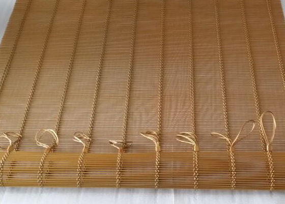 Farba Miedź SS316L Pręt tkany z siatki przeciwpożarowej Okładzina budynku