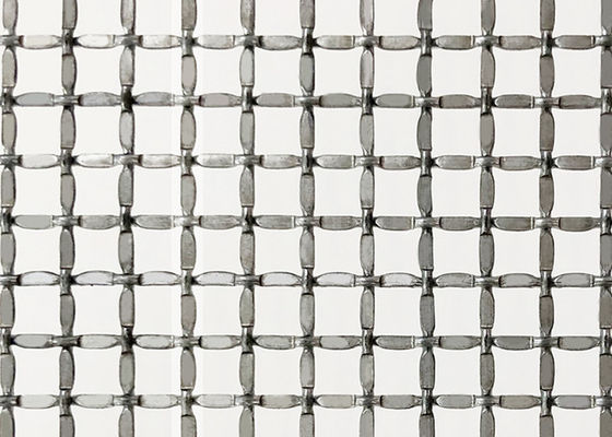 Natural Color 2.5mm Tłoczona siatka Crimp Wire Mesh Metalowy ekran do drzwi szafy