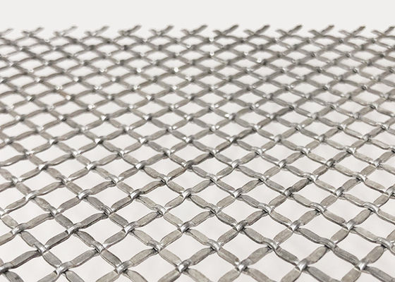 Natural Color 2.5mm Tłoczona siatka Crimp Wire Mesh Metalowy ekran do drzwi szafy