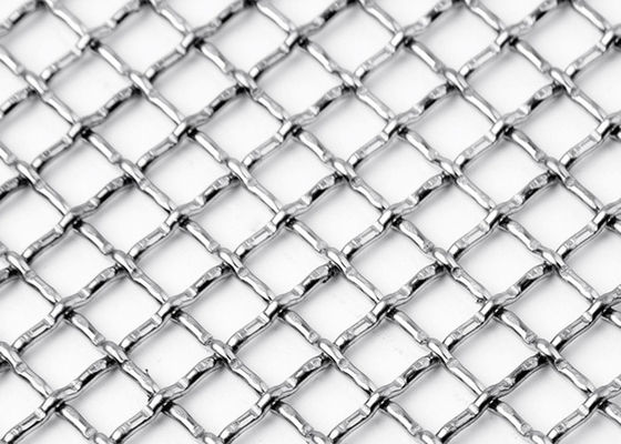 3 × 6m SGS Lock Crimp Wire Mesh Square Tkana siatka metalowa ze stali nierdzewnej