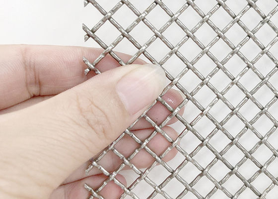 3 × 6m SGS Lock Crimp Wire Mesh Square Tkana siatka metalowa ze stali nierdzewnej