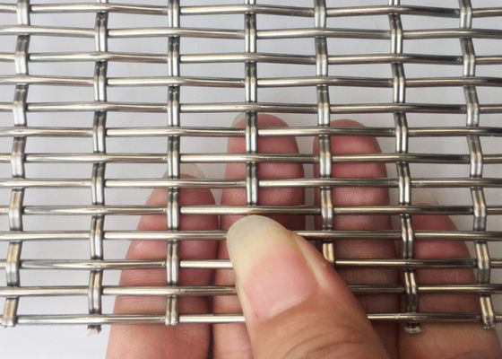 4,2 mm Knitting Lock Crimp Wire Mesh Szafka Dekoracyjne ścianki działowe Fasada