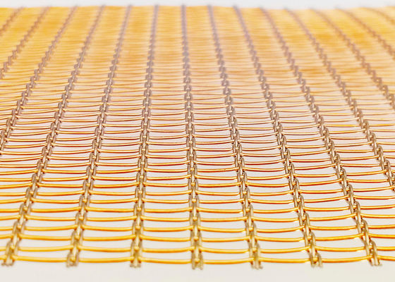 SHUOLONG SS304 Szklana laminowana siatka druciana Eco Woven Miedziana okładzina ścienna