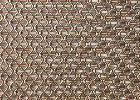 Architektoniczne metalowe panele elewacyjne z siatki drucianej PVD SS410 4,5 mm