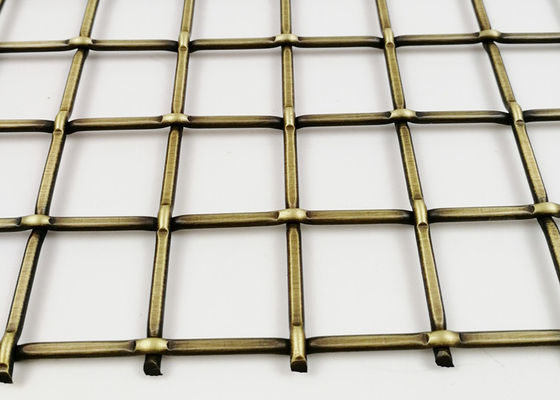5,5 mm ozdobne mosiężne kratki antykorozyjne metalowe balustrady z siatki drucianej