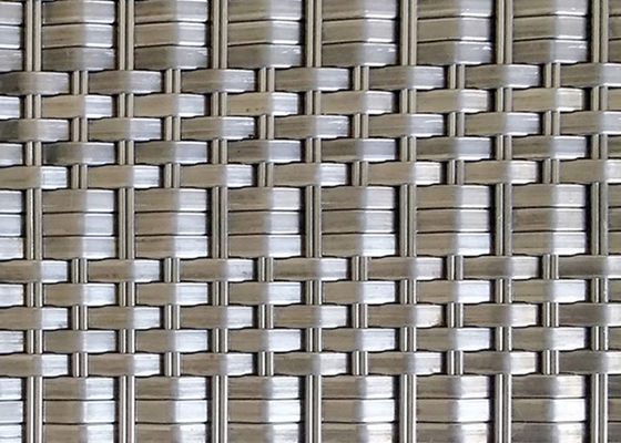 SS316 Deco Metalowe architektoniczne panele z siatki drucianej 1,5 x 2 mm Średnica osnowy