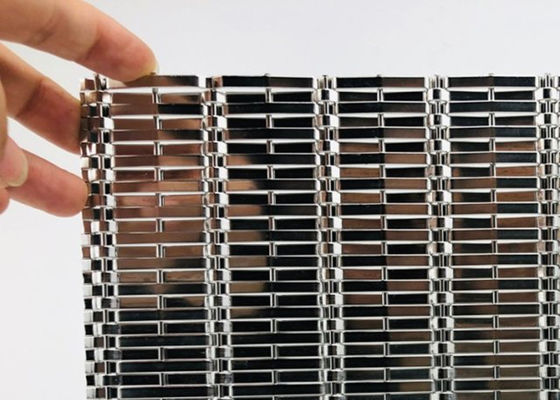 Architektoniczne obudowy z siatki ze stali nierdzewnej o średnicy 2,2 mm i szerokości 2,5 m