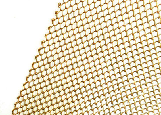Elastyczny wystrój domu Metalowa cewka Draperia 13ft złota siatka kurtyna