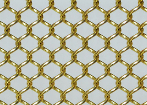 Anodowane utlenianie 10ft Metalowe cewki Draperia z siatki drucianej Ścianki działowe
