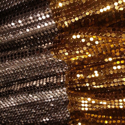 Dekoracyjne okładziny metalowe Sekwiny aluminiowe Odzież z siatki metalowej odporna na olej