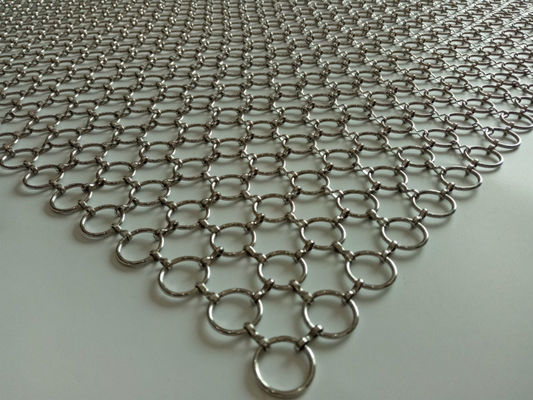SHUOLONG PVD Metalowa siatka pierścieniowa ISO9000 do ścianki działowej