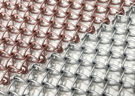 Stal nierdzewna Pvd Metal 1,5 mm Dekoracyjna siatka druciana Sztywna, odporna na uderzenia